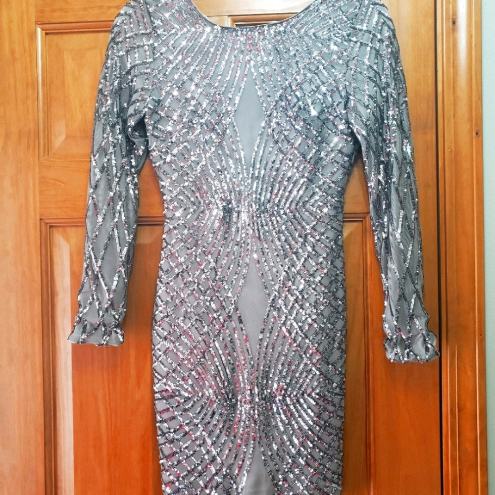 Sequin midi dress